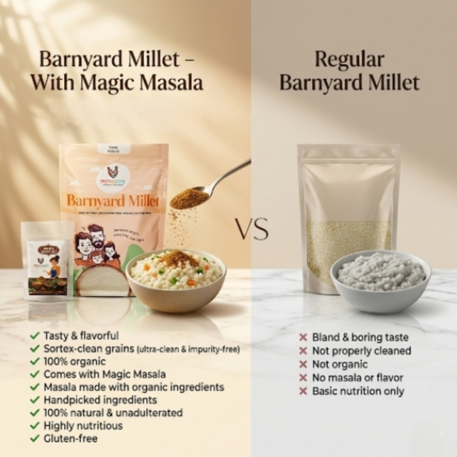 Barnyard Millet,( With Masala Sachet)