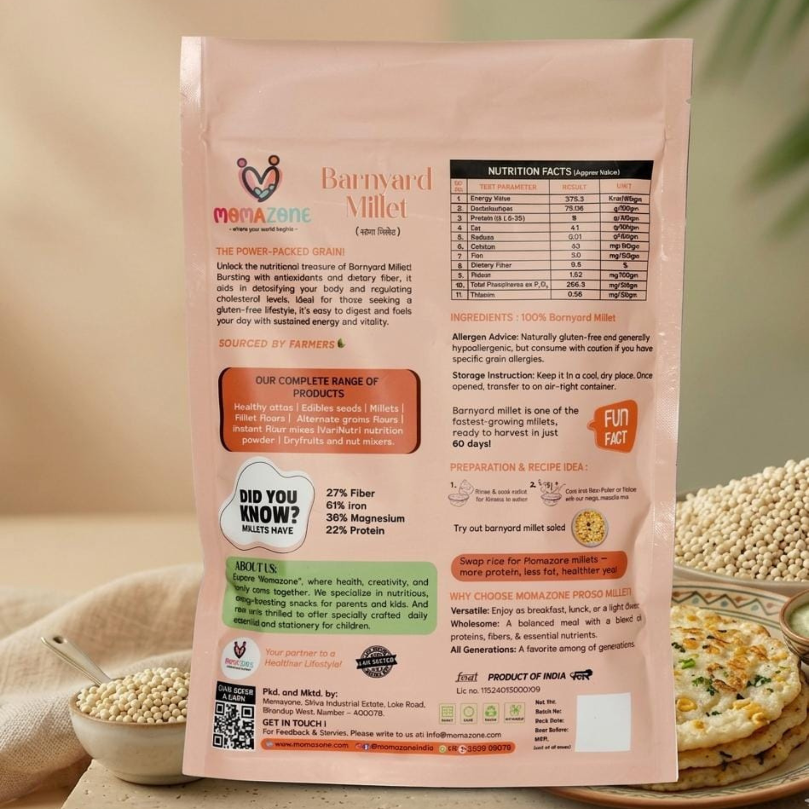 Barnyard Millet,( With Masala Sachet)