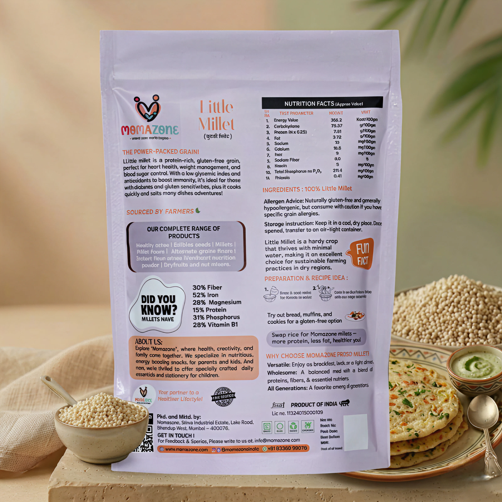 100% Organic LITTLE Millet (Kutki)