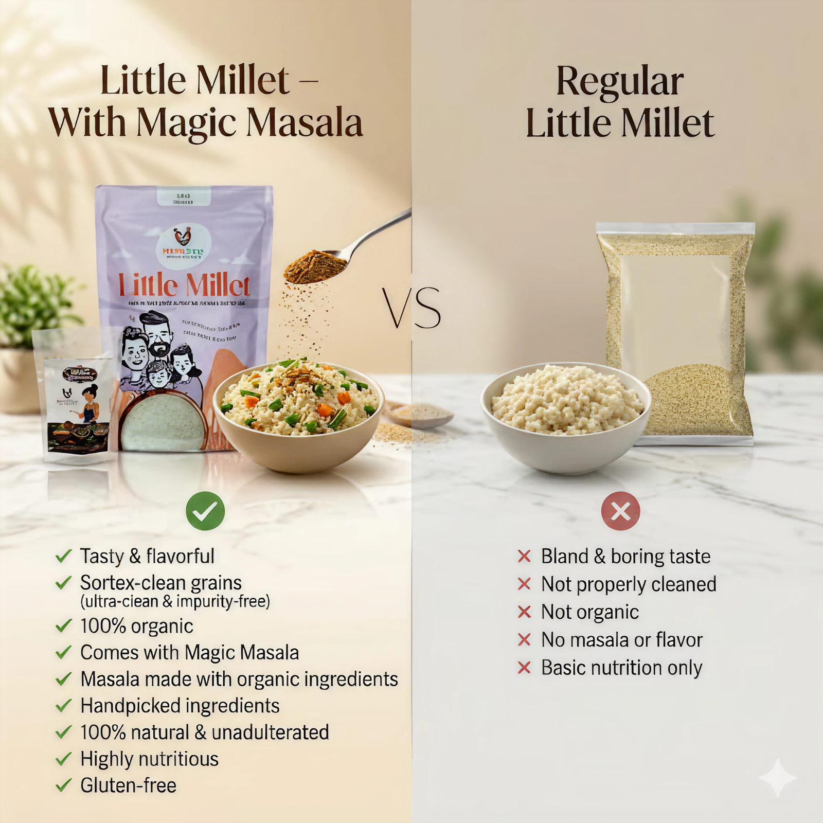 100% Organic LITTLE Millet (Kutki)