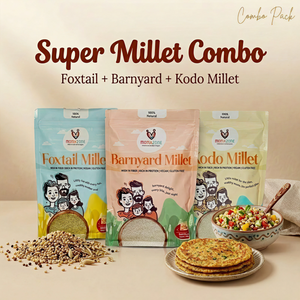 Power of 3 Millets:Foxtail Millet, Barnyard Millet & Kodo Millet, (Healthy, Gluten-Free & Nutrient-Rich)