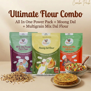 GLUTEN FREE Keto Flour Pack, All-in-One + Moong Dal Chilla + Millet Chilla Flour (Pancake mix)| High Protein | Seeds & Nuts & Makhana Enriched (NUTRITIOUS RANGE)