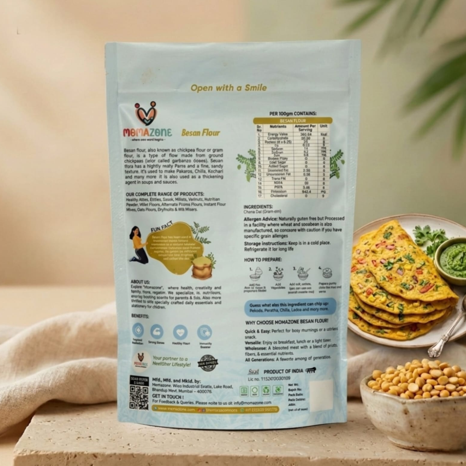 Non GMO Besan Flour [High Protein]
