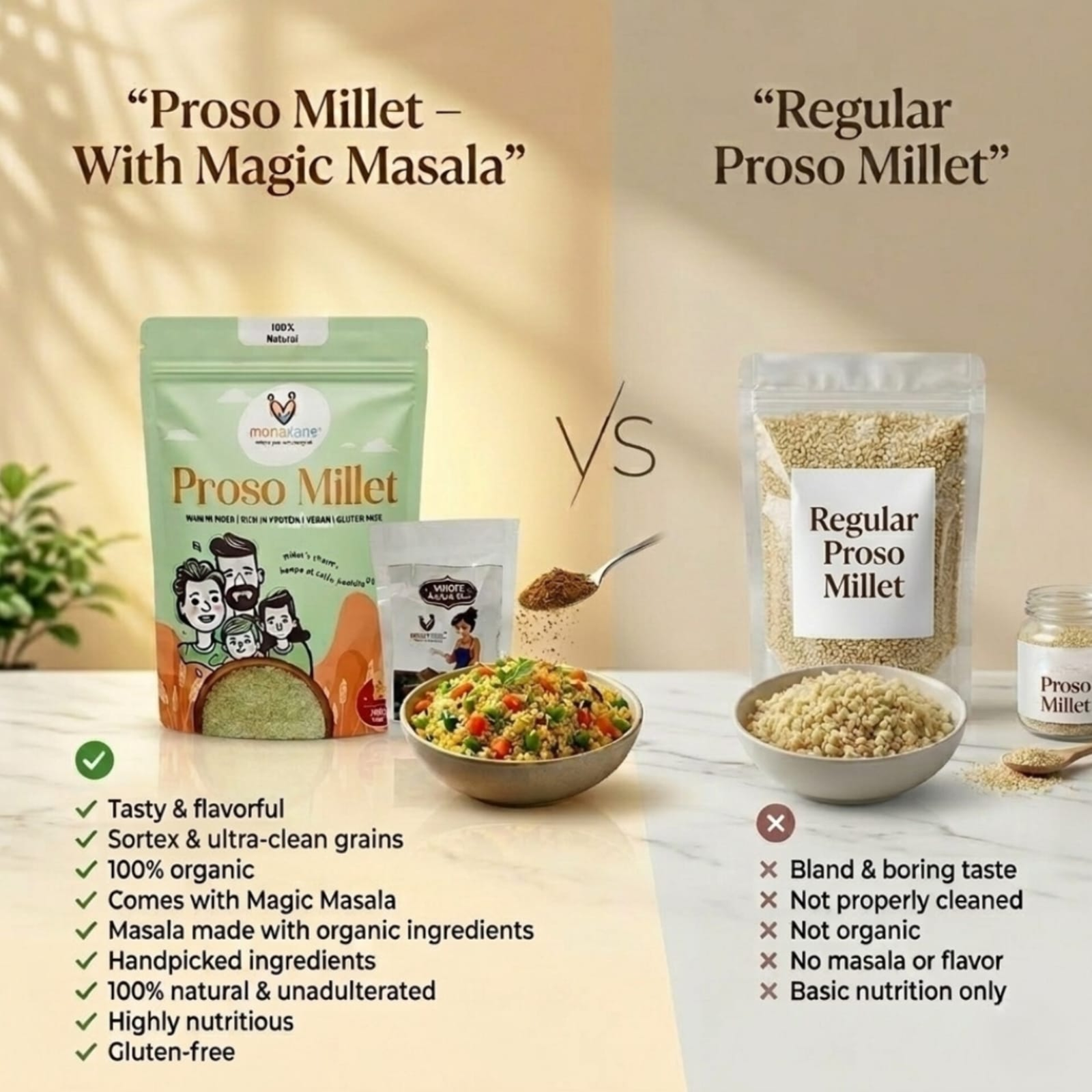 Momazone Natural Proso Millet – Simple Grain, Pure Nutrition