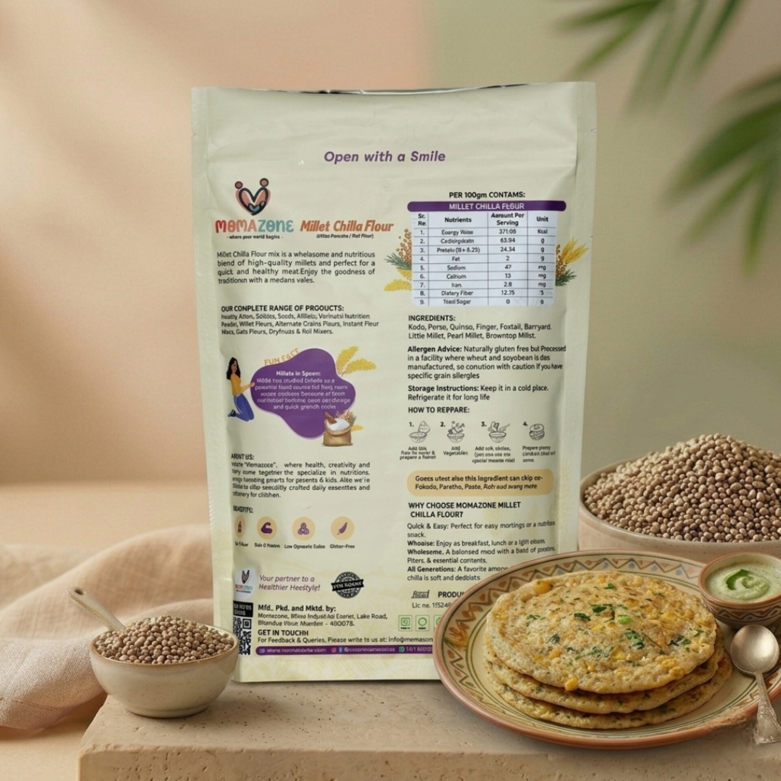 Multi Millet Mix Chilla Flour