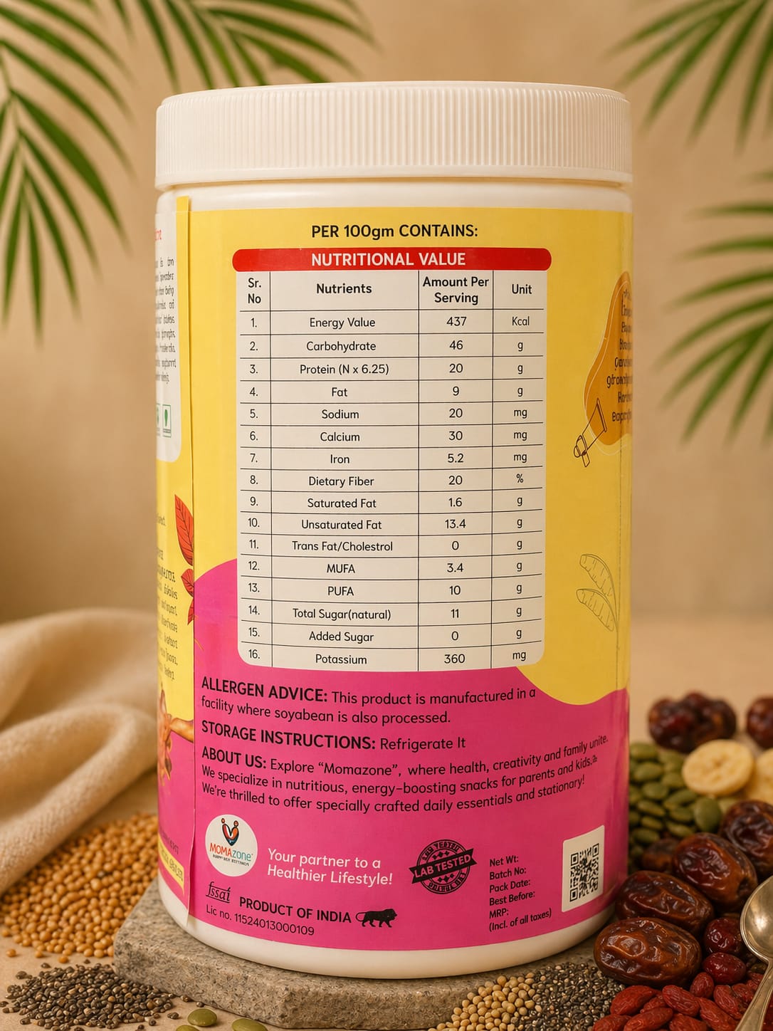Nutritional Value of varinutri