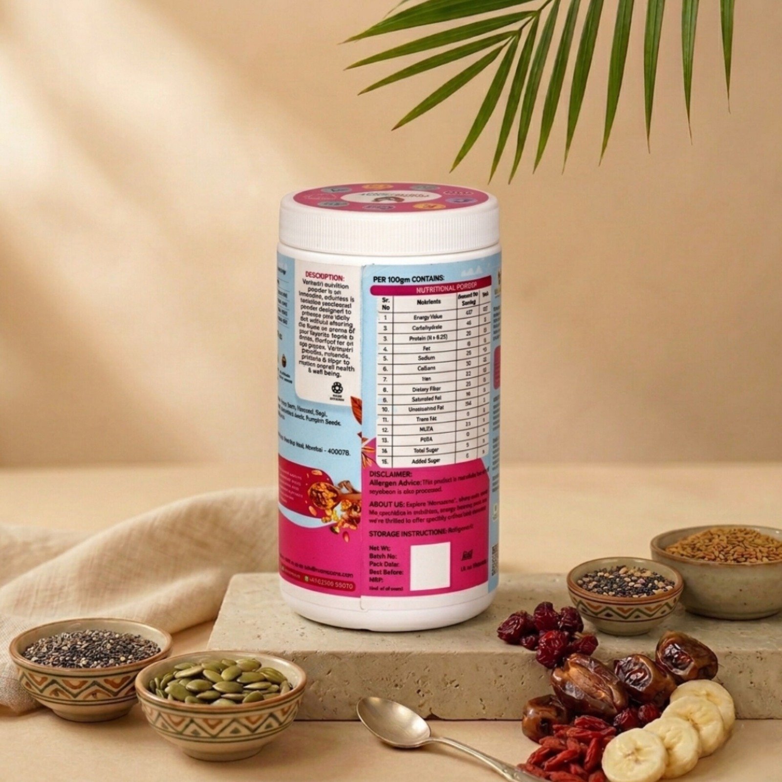 VariNutri – Daily Nutrition Powder with (21 Super foods) & No Sugar & No Preservatives(Unsweet)
